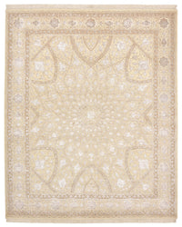 Orientalsk tæppe - 252 x 207 cm - mørk beige