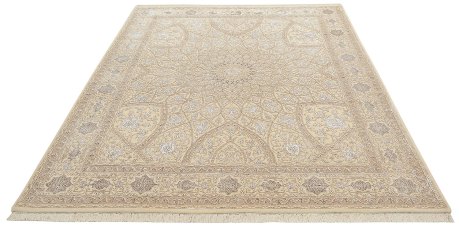 Orientalsk tæppe - 252 x 207 cm - mørk beige