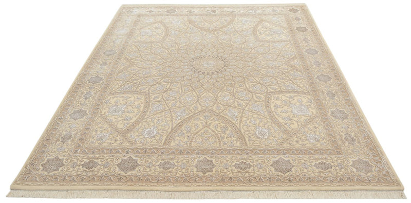 Orientalsk tæppe - 252 x 207 cm - mørk beige