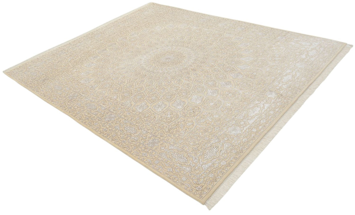 Orientalsk tæppe - 249 x 206 cm - mørk beige