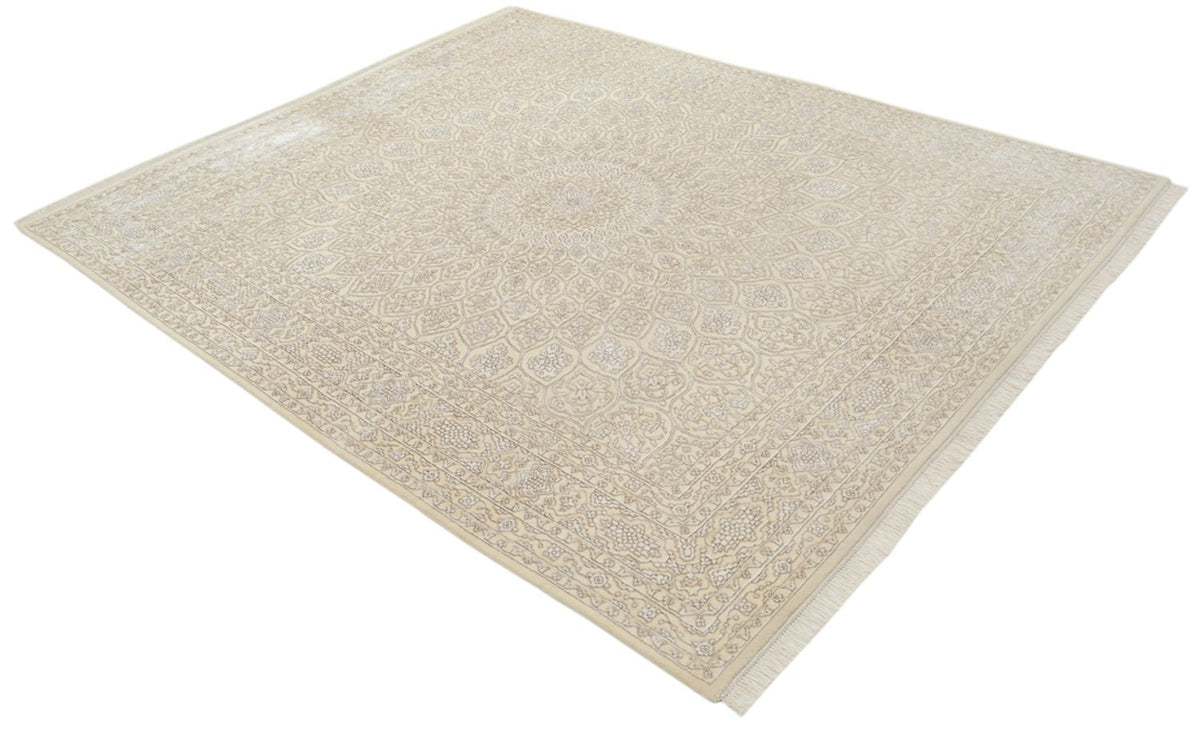 Orientalsk tæppe - 247 x 204 cm - mørk beige