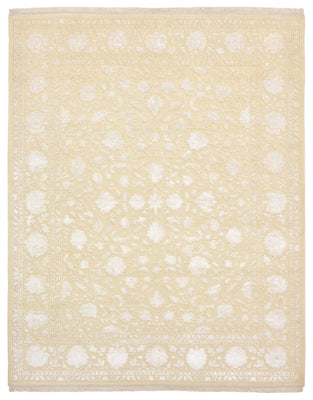 Orientalsk tæppe - 254 x 204 cm - lys beige