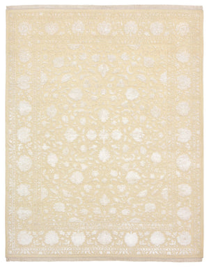 Orientalsk tæppe - 254 x 204 cm - lys beige
