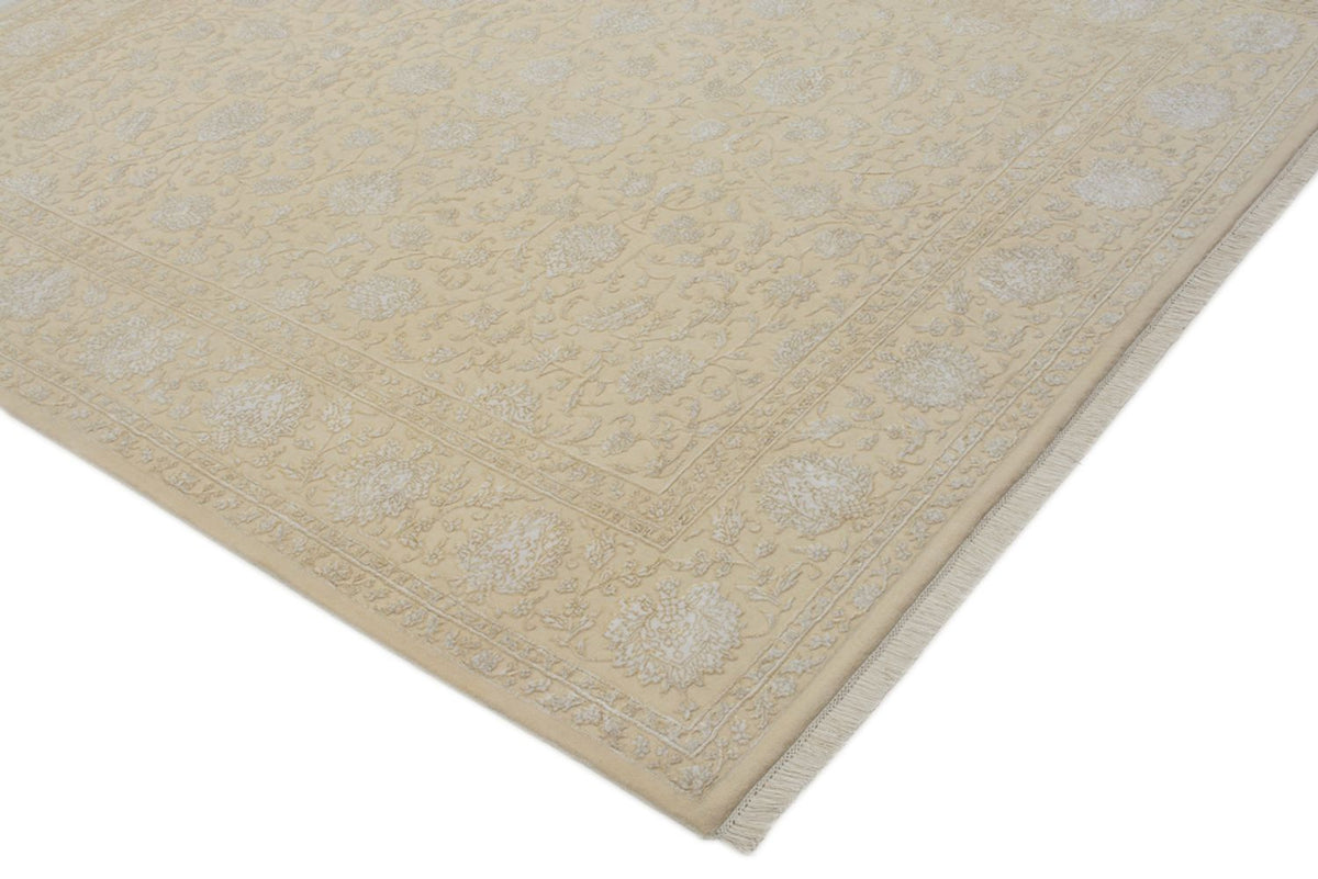 Orientalsk tæppe - 254 x 204 cm - lys beige