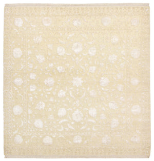 Orientalsk tæppe firkantet  - 255 x 250 cm - lys beige
