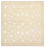 Orientalsk tæppe firkantet  - 255 x 250 cm - lys beige