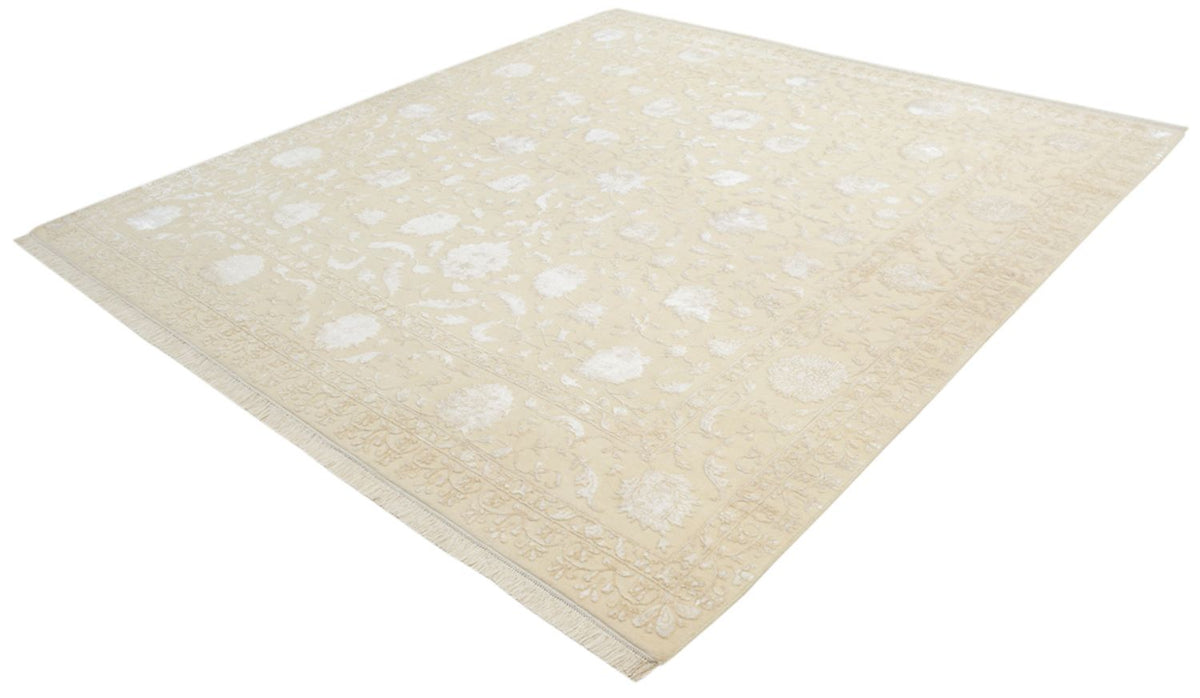 Orientalsk tæppe firkantet  - 255 x 250 cm - lys beige