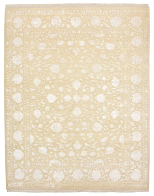 Orientalsk tæppe - 257 x 203 cm - lys beige
