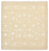 Orientalsk tæppe firkantet  - 204 x 202 cm - lys beige