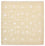 Orientalsk tæppe firkantet  - 204 x 202 cm - lys beige