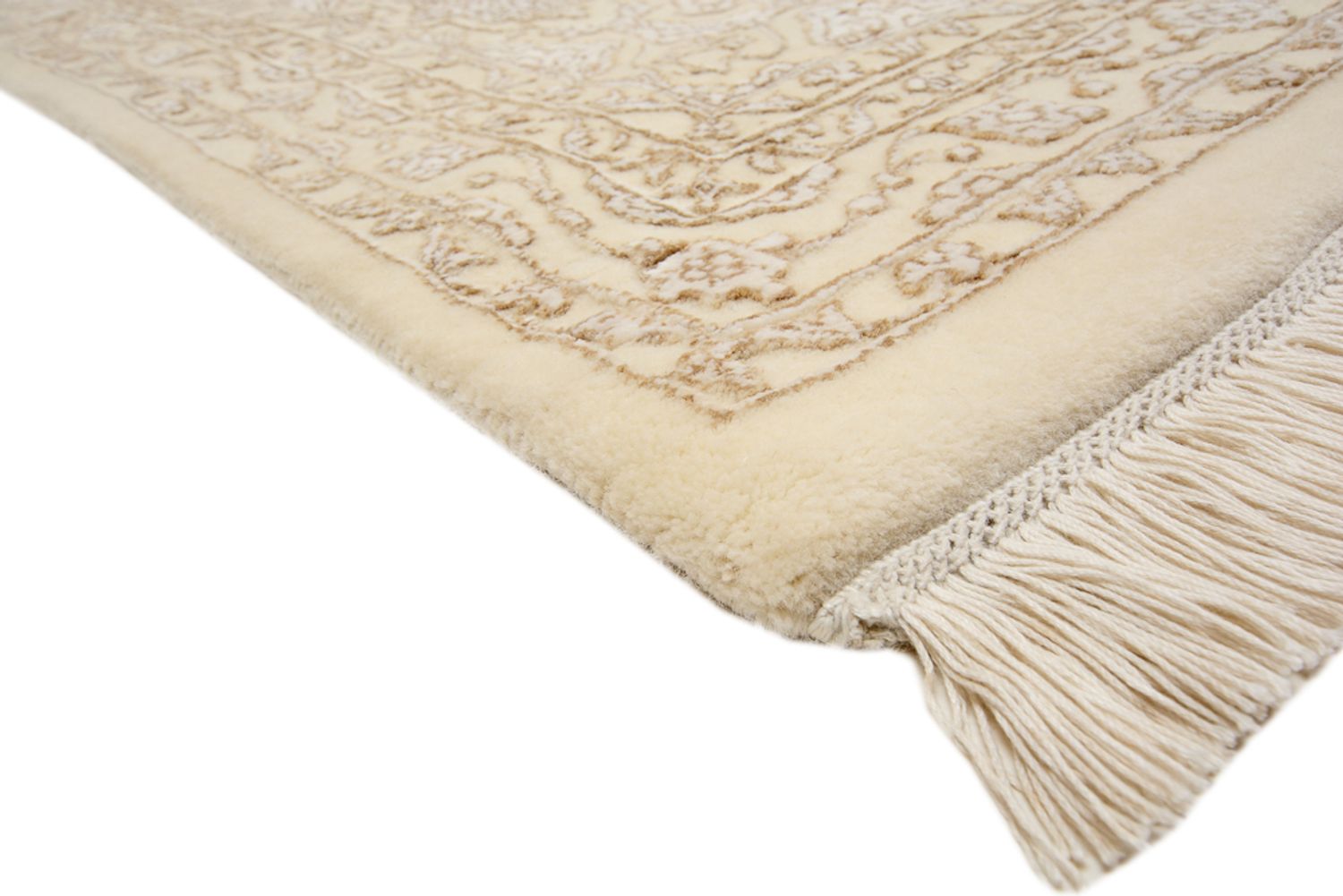 Orientalsk tæppe firkantet  - 304 x 301 cm - mørk beige