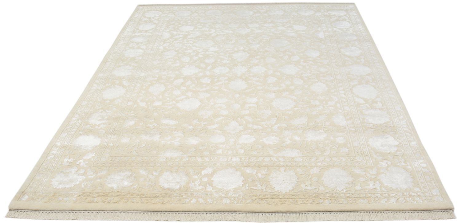 Orientalsk tæppe - 251 x 198 cm - mørk beige