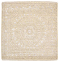 Orientalsk tæppe firkantet  - 246 x 245 cm - mørk beige