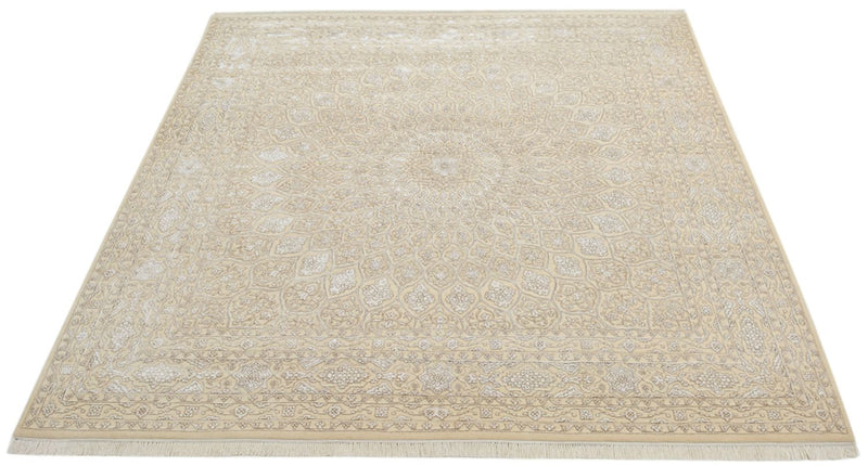 Orientalsk tæppe firkantet  - 246 x 245 cm - mørk beige