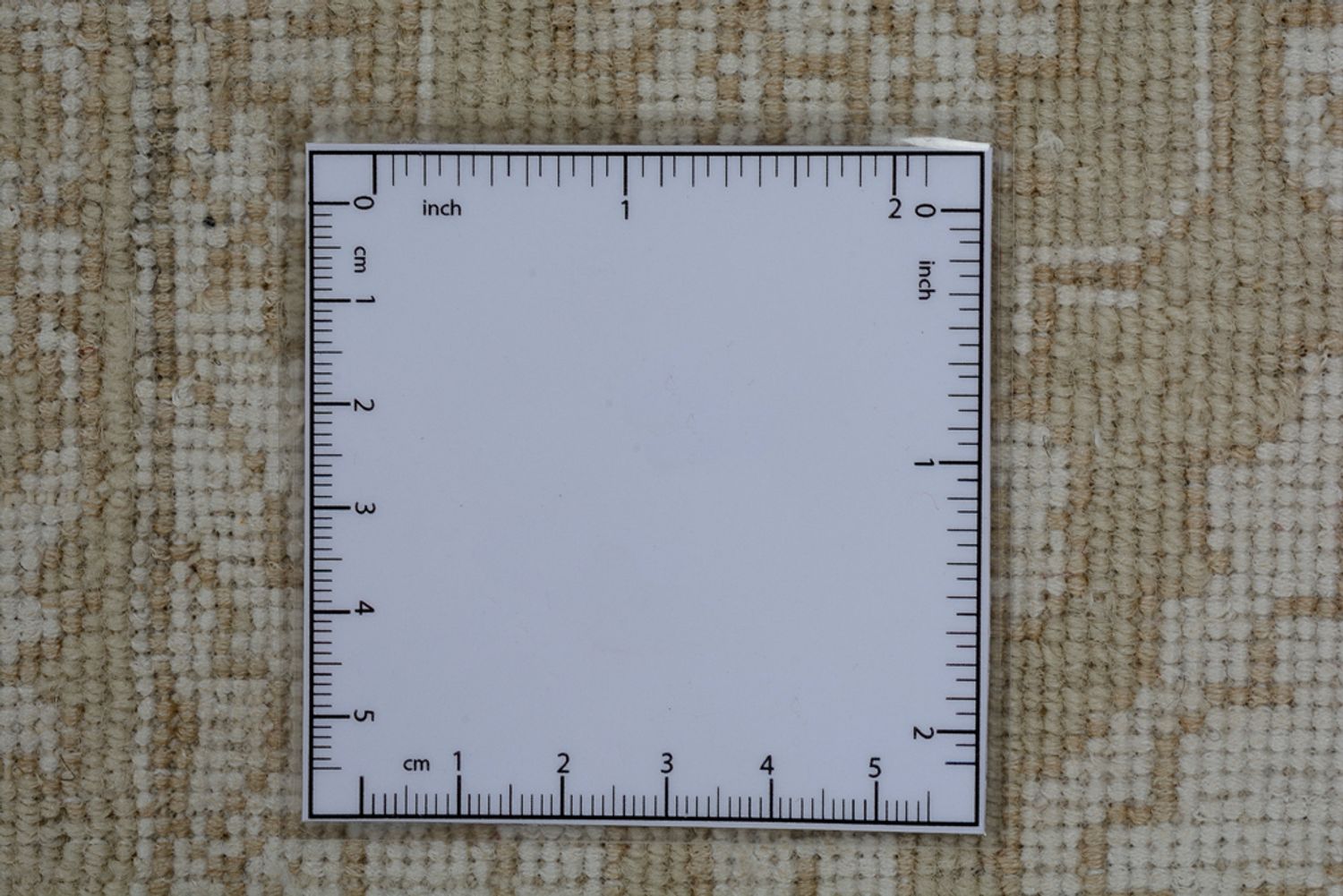 Orientalsk tæppe firkantet  - 246 x 245 cm - mørk beige