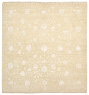 Orientalsk tæppe firkantet  - 309 x 301 cm - lys beige