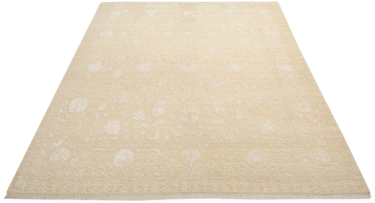 Orientalsk tæppe firkantet  - 309 x 301 cm - lys beige
