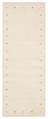 Løber Gabbeh-tæppe - Loribaft Indus - 334 x 128 cm - creme