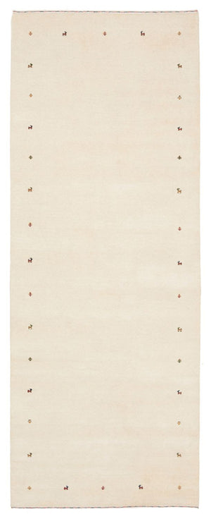 Løber Gabbeh-tæppe - Loribaft Indus - 334 x 128 cm - creme