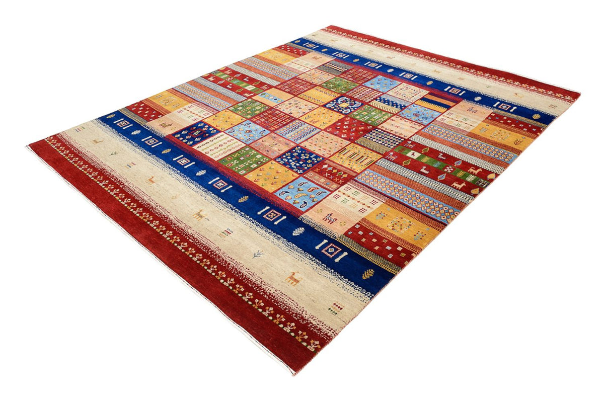 Gabbeh-tæppe - Loribaft Indus - 251 x 207 cm - flerfarvet