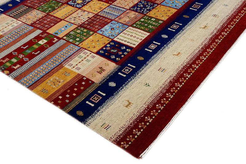 Gabbeh-tæppe - Loribaft Indus - 251 x 207 cm - flerfarvet