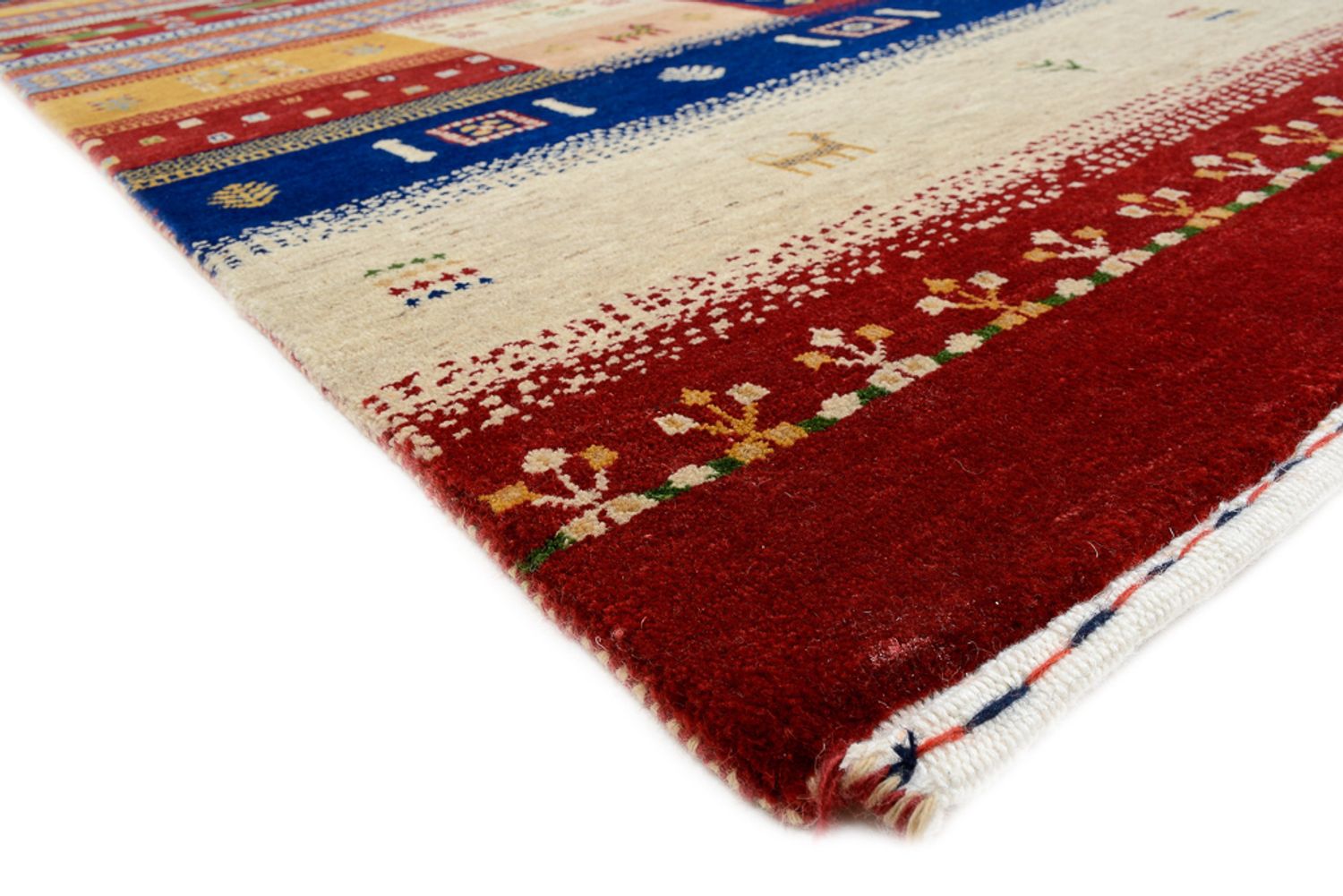 Gabbeh-tæppe - Loribaft Indus - 251 x 207 cm - flerfarvet