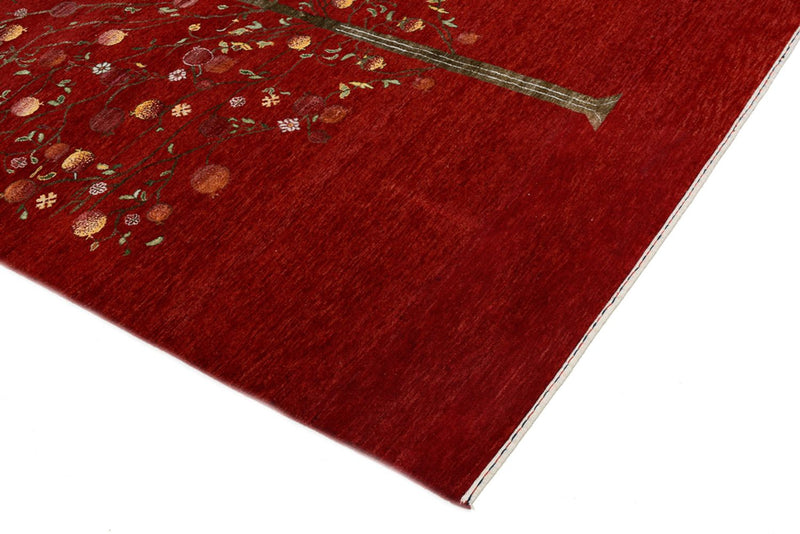 Gabbeh-tæppe - Loribaft Indus - 245 x 173 cm - rød
