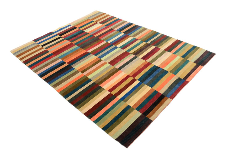 Designer tæppe - 201 x 153 cm - flerfarvet
