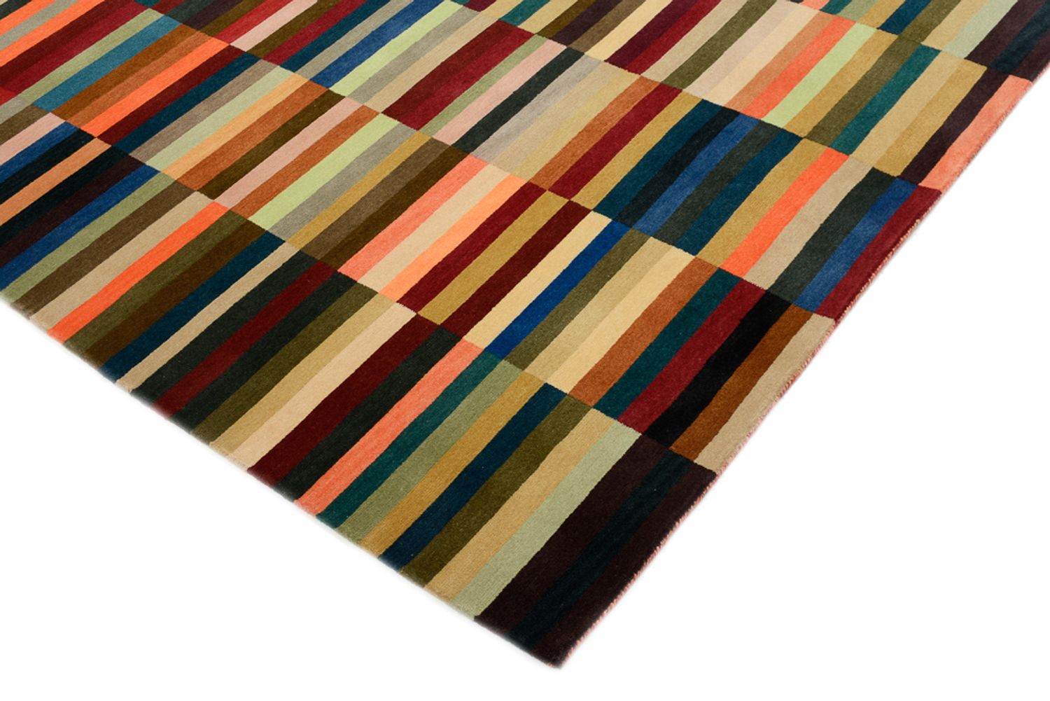 Designer tæppe - 201 x 153 cm - flerfarvet