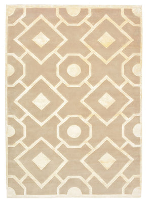 Designer tæppe - 240 x 170 cm - mørk beige