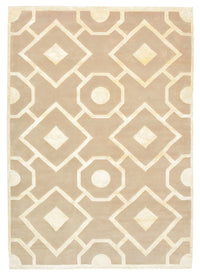 Designer tæppe - 240 x 170 cm - mørk beige