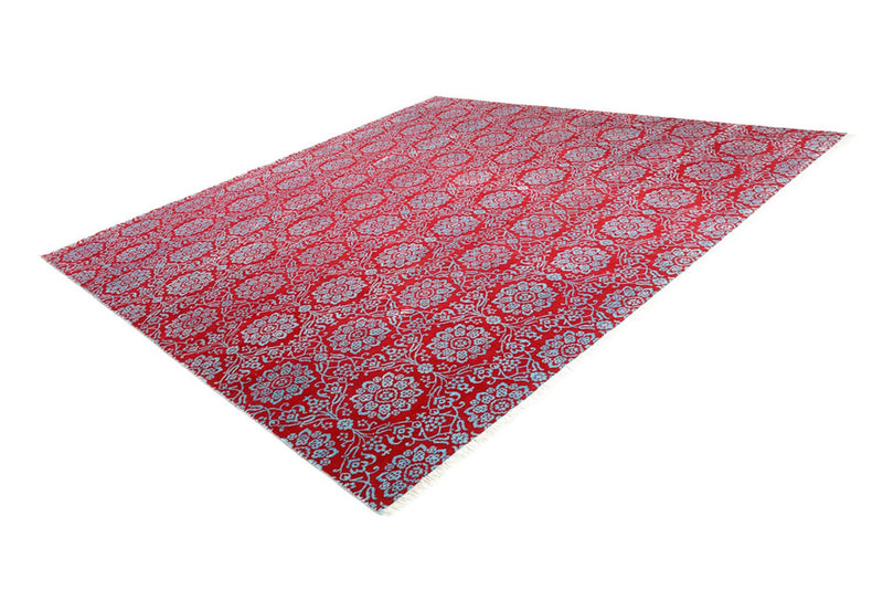 Designer tæppe firkantet  - 321 x 319 cm - lysrød