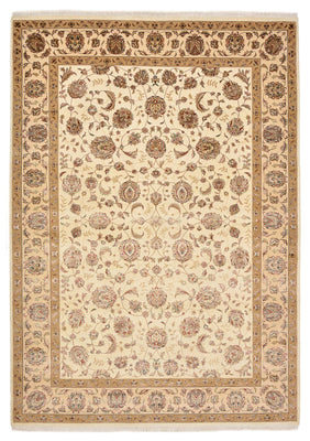 Orientalsk tæppe - Tabriz - 305 x 217 cm - lys beige