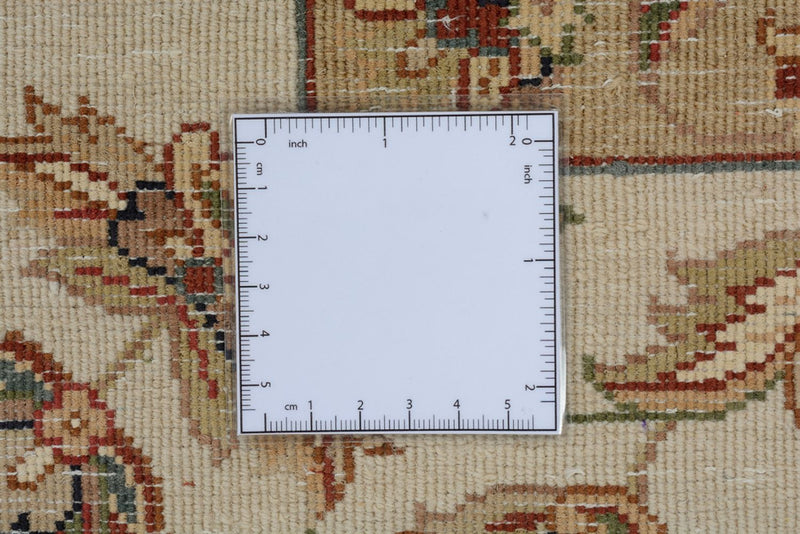 Orientalsk tæppe - Tabriz - 305 x 217 cm - lys beige
