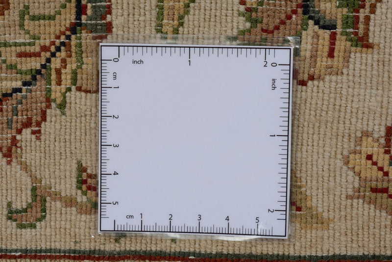 Orientalsk tæppe - Tabriz - 241 x 167 cm - lys beige