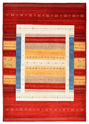 Gabbeh-tæppe - Loribaft Indus - 349 x 248 cm - flerfarvet