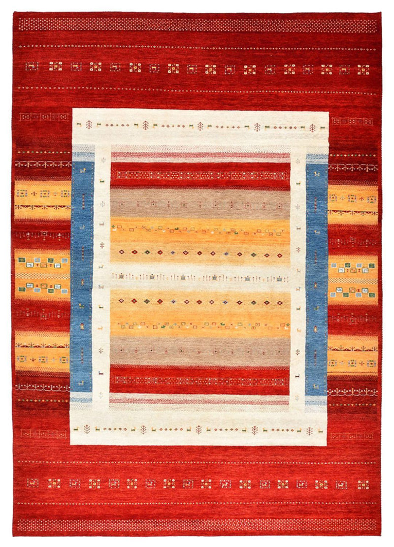 Gabbeh-tæppe - Loribaft Indus - 349 x 248 cm - flerfarvet