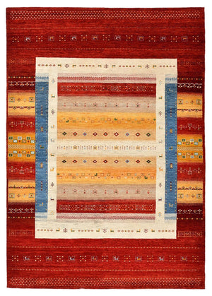 Gabbeh-tæppe - Loribaft Indus - 244 x 173 cm - flerfarvet