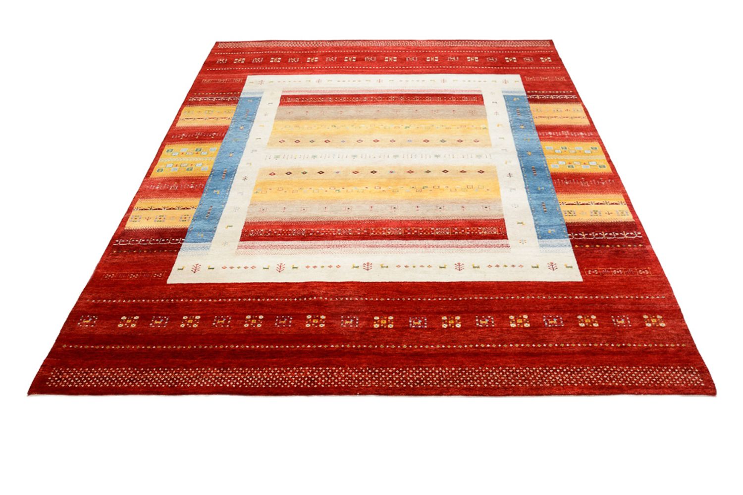 Gabbeh-tæppe - Loribaft Indus - 244 x 173 cm - flerfarvet