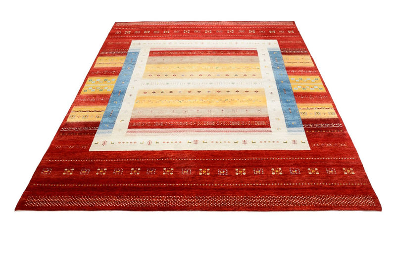 Gabbeh-tæppe - Loribaft Indus - 244 x 173 cm - flerfarvet