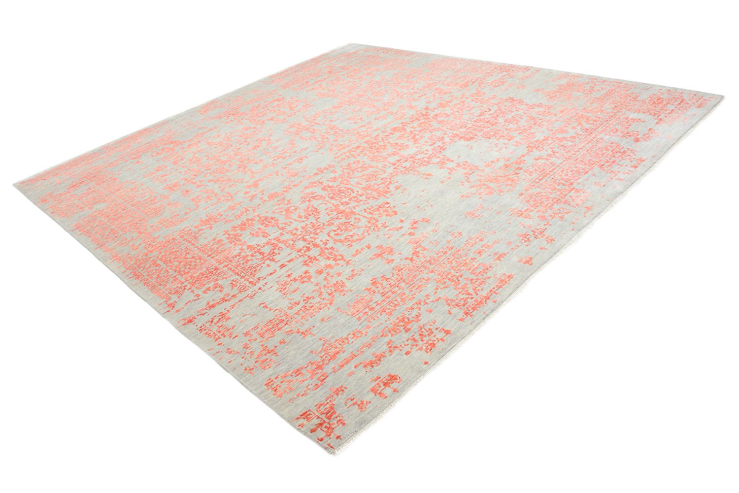 Designer tæppe firkantet  - 255 x 248 cm - orange