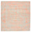 Designer tæppe firkantet  - 251 x 251 cm - orange