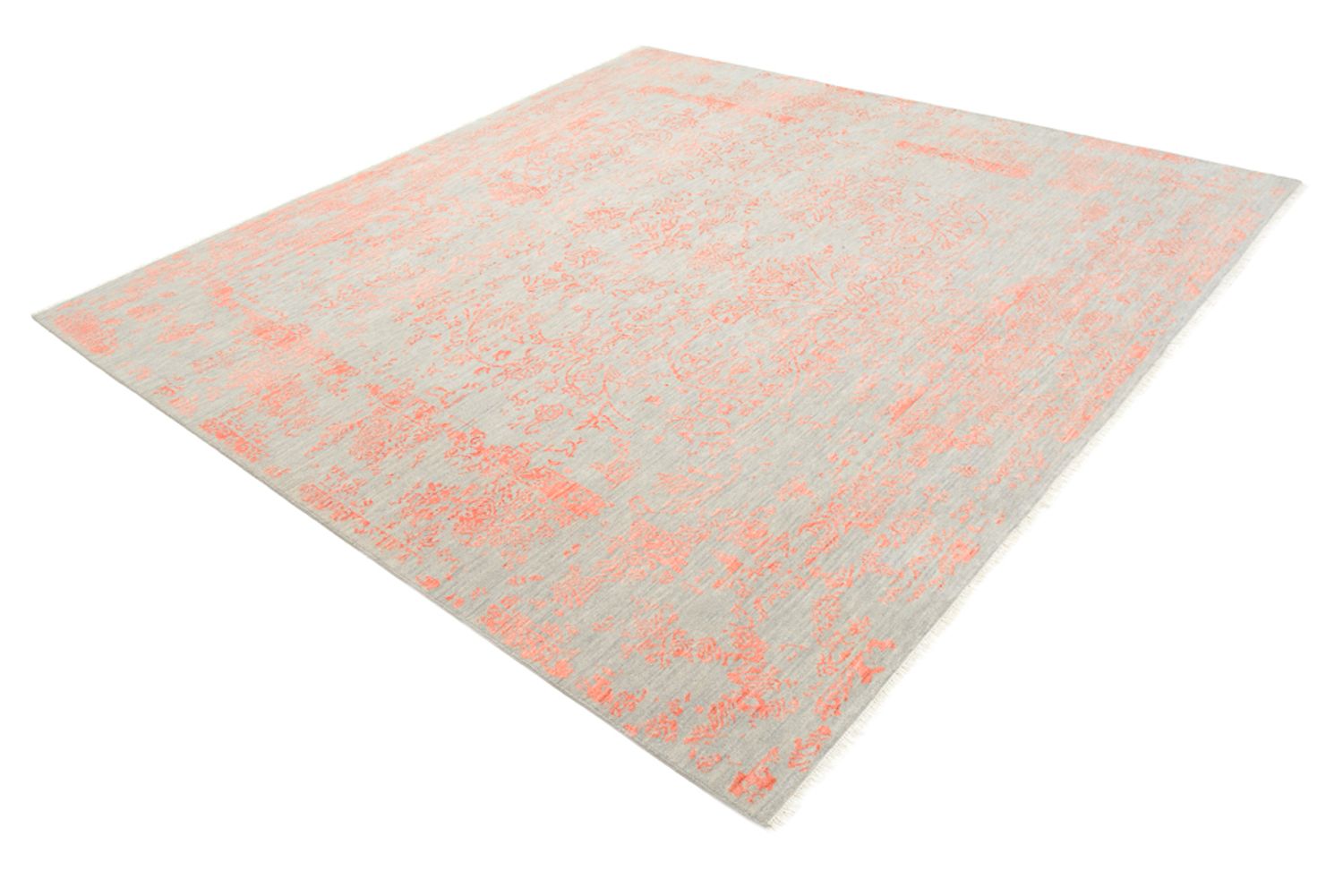 Designer tæppe firkantet  - 251 x 251 cm - orange