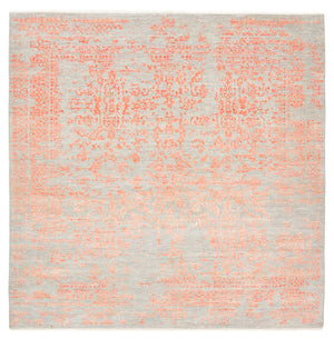 Designer tæppe firkantet  - 254 x 251 cm - orange