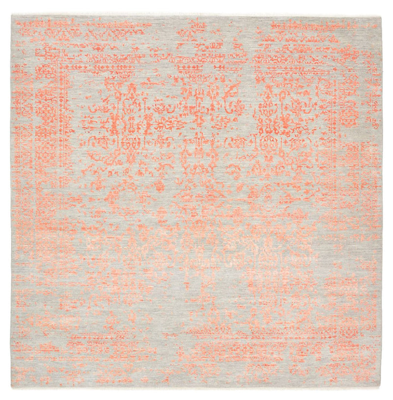 Designer tæppe firkantet  - 254 x 251 cm - orange