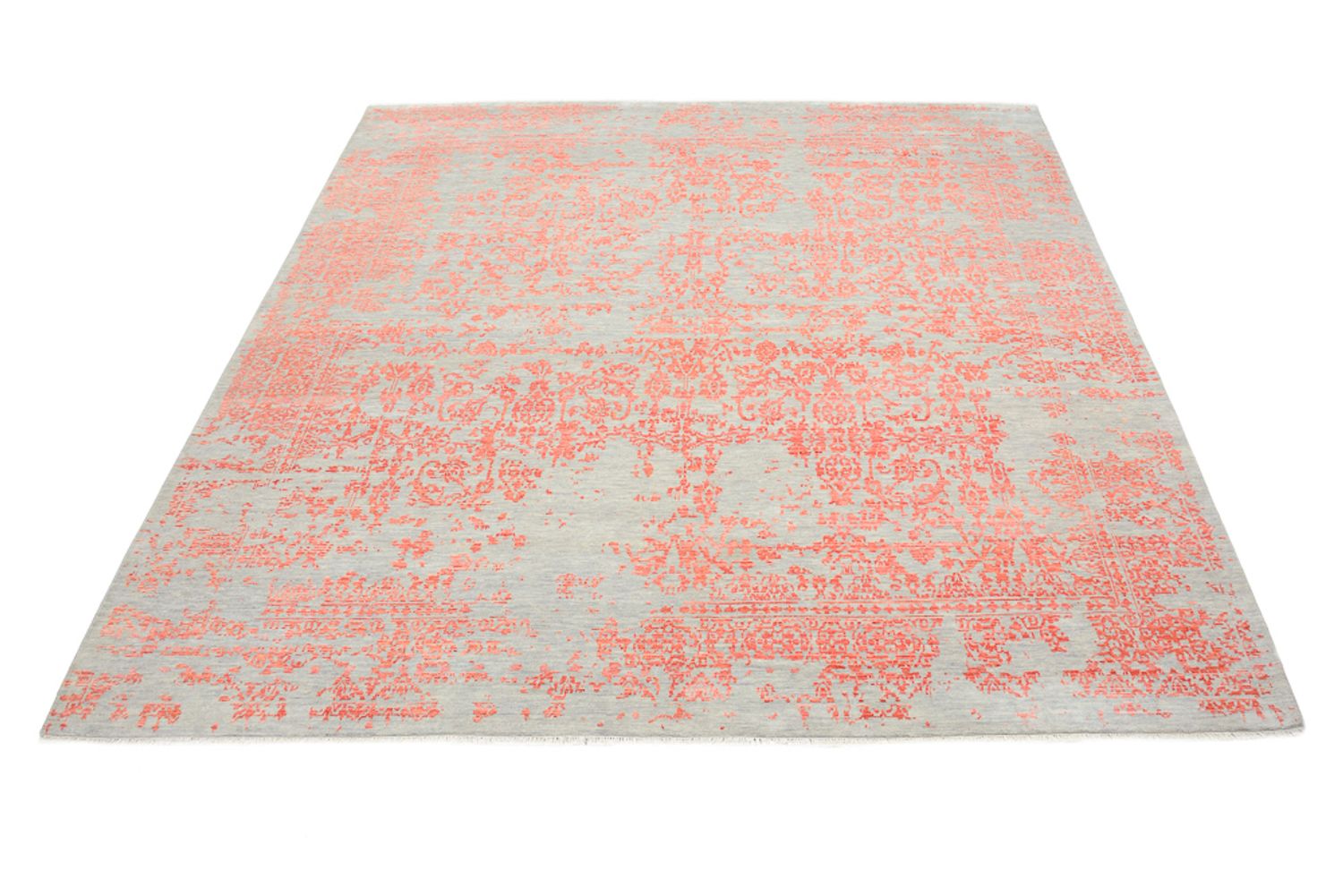 Designer tæppe firkantet  - 254 x 251 cm - orange
