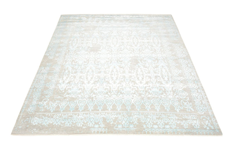 Designer tæppe firkantet  - 309 x 301 cm - lyseblå