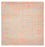 Designer tæppe firkantet  - 304 x 303 cm - orange