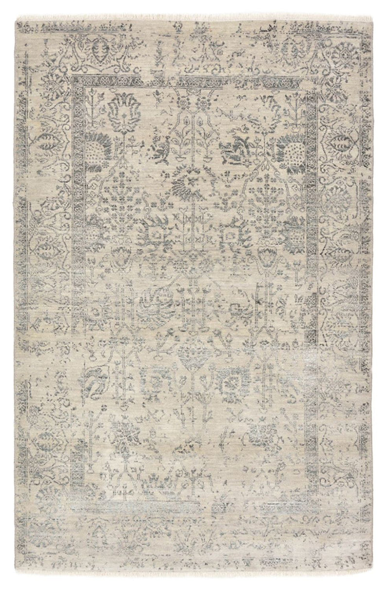 Designer tæppe - 186 x 124 cm - lysegrå