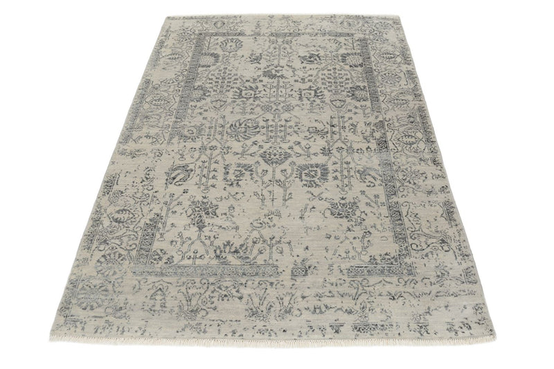 Designer tæppe - 186 x 124 cm - lysegrå